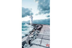 Фототапети бял морски фар красива гледка